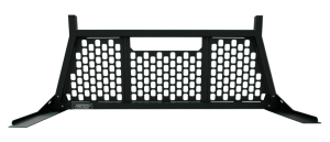 Steel cab rack with MOLLE panel and lumber stops