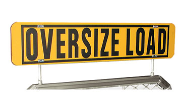 ProTech medium light truck oversize load sign with load sign sockets and bar assembly